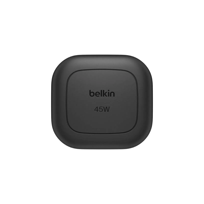 نمای روبه‌رو شارژر دیواری Belkin BoostCharge 45W مشکی